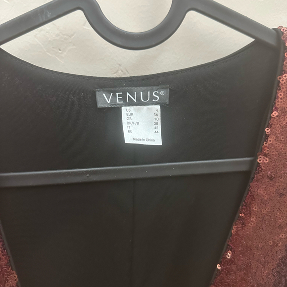 Venus Wrap Midi Sequins Dress - Picture 4 of 5